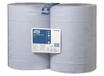 Tørkepapir Basic blå 2-lag Tork 128408
