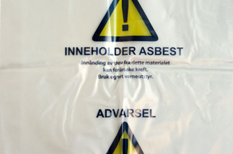 Avfallsekker med Faremerking Asbest
