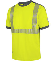 T-skjorte synlig neon gul EN 20471 kl. 2
