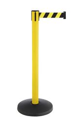 Sperrebåndstolpe med 3 m uttrekk gul/svart ALA 30-3,0
