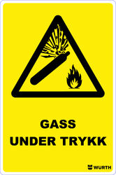 Skilt, gass under trykk

