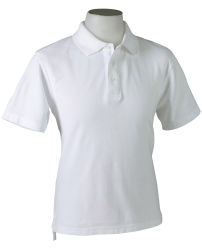 Piquet skjorte, hvit
