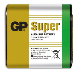 Alkalisk batteri GP 3LR12 4,5V
